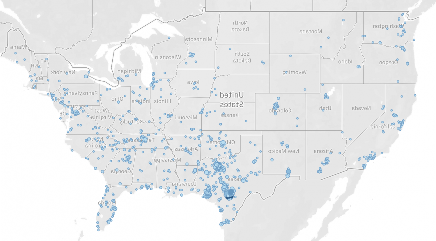 Map of where to find HCAD Alumni