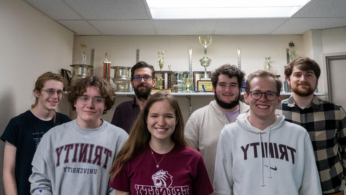 Trinity debate team group portrait